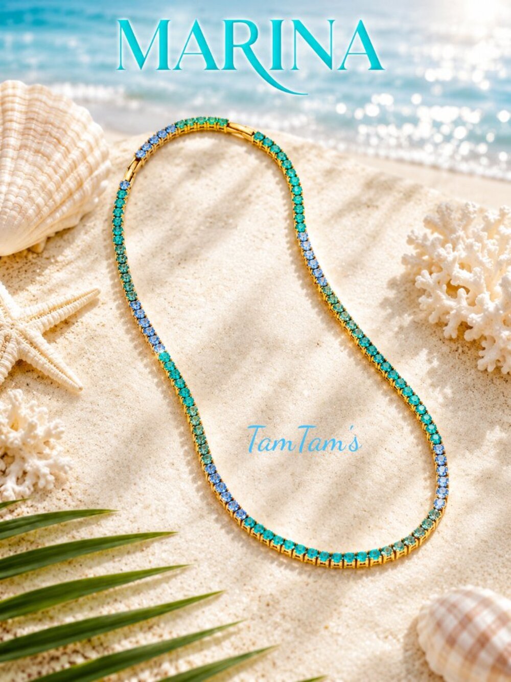 Park Lane Ombre Marina Tennis Necklace